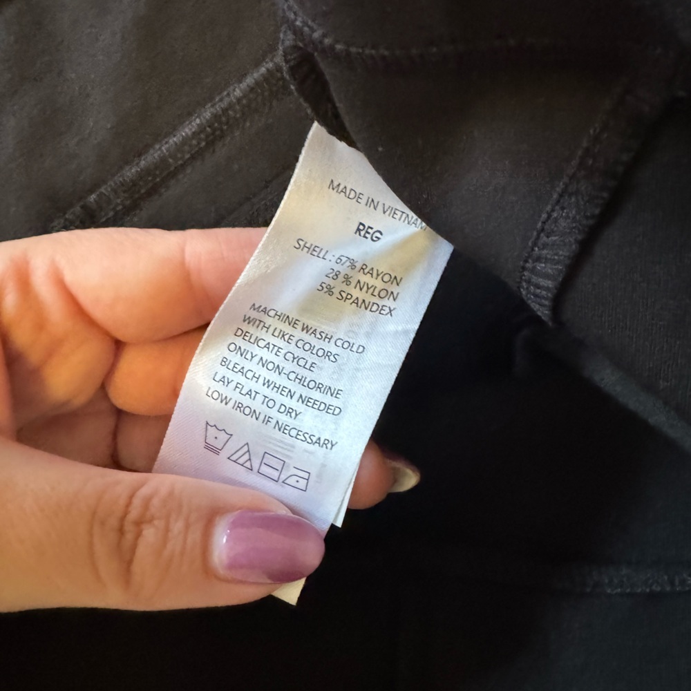 NEW Quince Ultra Stretch Ponte Bootcut Pants Black Size XL Professional NWT - Picture 10 of 11